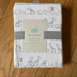 Cloud Island baby crib sheets